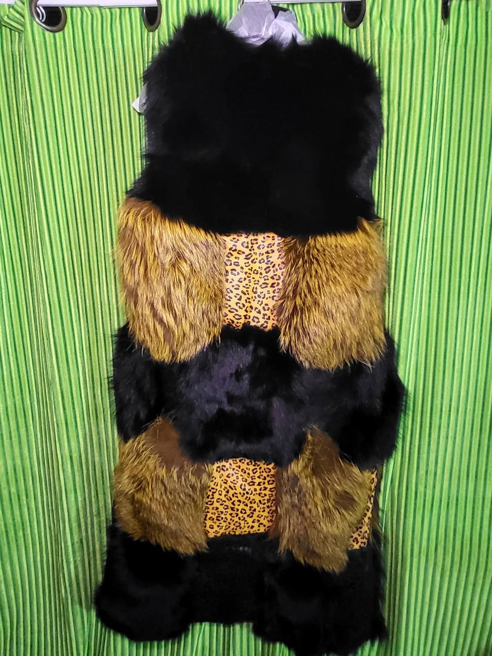 IamJenniferle LEOPARD PATCHWORK VEST (YELLOW)